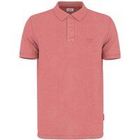 Herren Poloshirt rot mit Streifen