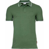 Herren Poloshirt rot mit Streifen