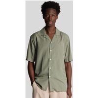 Locker geschnittenes Lyocell Camp Shirt