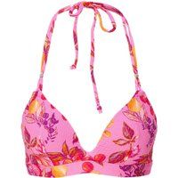 Triangel-Bikini-Top mit Blumenmuster und Neckholder