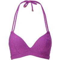 Triangel-Bikini-Top mit Blumenmuster und Neckholder