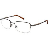 Rechteckige Halbrand-Brille mit Metallgestell