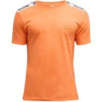 Moschino - T-Shirt für Herren/Damen Unisex, Gebänderte Schulter (Orange)