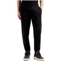 Schwarze Herren-Jogginghose aus Baumwollmischung