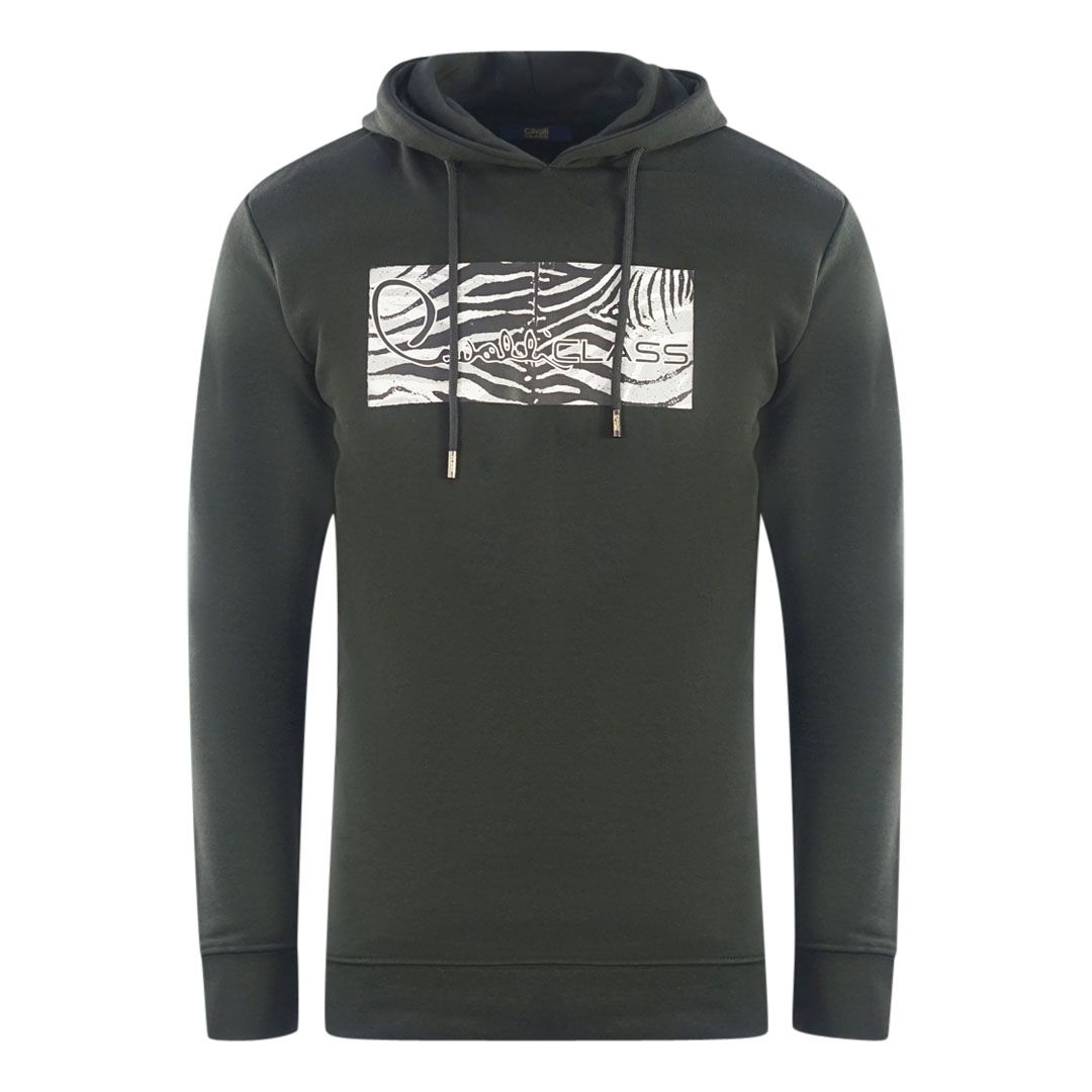 Hoodie mit Zebra-Print-Logo