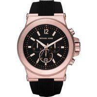 Markante Chronograph-Uhr mit Silikonarmband