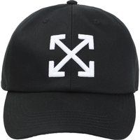 Off White Pfeil-Logo Baseballmütze (Schwarz/Weiß)