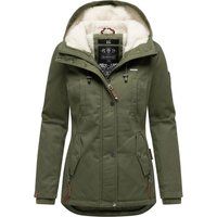 Winterparka mit Kapuze und Teddyfutter
