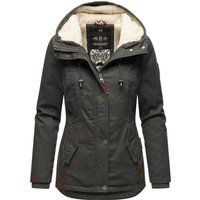 Winterparka mit Kapuze und Teddyfutter