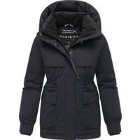 Winterparka mit Kapuze und Magnet-Taschen