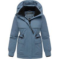 Winterparka mit Kapuze und Magnet-Taschen