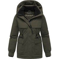 Winterparka mit Kapuze und Magnet-Taschen