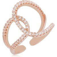 Kristall-Statement-Ring aus Roségold