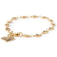 Herz Charm Armband in Goldton