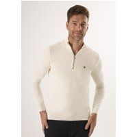 Herren Strickpullover mit halbem Reißverschluss