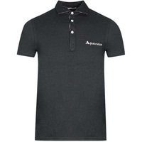 Aquascutum - Poloshirt für Herren/Damen Unisex, Logo (Schwarz)