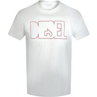 T-Shirt mit umrandetem Logo und Rundhalsausschnitt