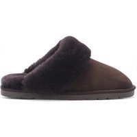 Echte Shearling-Wildleder-Hausschuhe für Damen