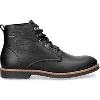 Schwarze Herren Leder Stiefeletten