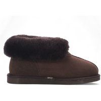 Wildleder Schaffell Stiefelette Hausschuhe
