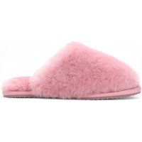 Kuschelige rosa Hausschuhe aus Schaffell