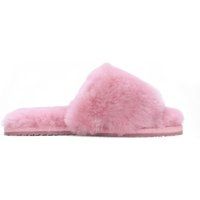 Damen Schaffell Flauschige Warme Winter Hausschuhe