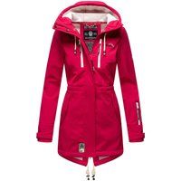 Lange Steppjacke mit Kapuze