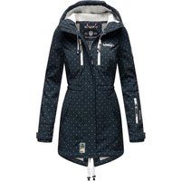 Lange Steppjacke mit Kapuze