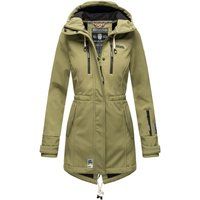 Lange Steppjacke mit Kapuze