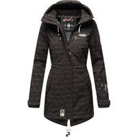 Lange Steppjacke mit Kapuze