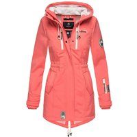 Lange Steppjacke mit Kapuze