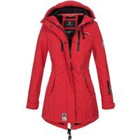 Lange Steppjacke mit Kapuze