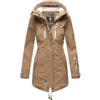 Lange Steppjacke mit Kapuze