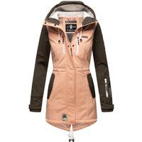 Lange Steppjacke mit Kapuze