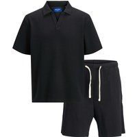 Herren Waffelstrick Polo Shirt Set