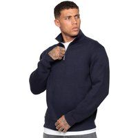Herren Halb-Zip Trichterkragen Sweatshirt