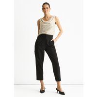 Pailletten-Cami-Top mit Wasserfallausschnitt