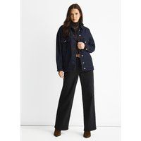 Dunkle Indigo Denim Trucker Jacke