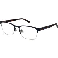 Rechteckige Halbrand-Metallbrille