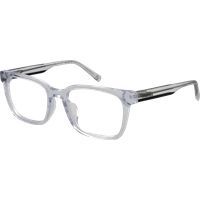 Quadratische transparente Acetat Vollrandbrille