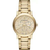 Goldfarbene Chronograph-Uhr