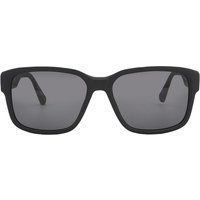Calvin Klein - Rechteckig-Sonnenbrille für Herren (Schwarz/Grau)