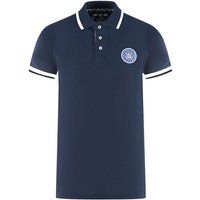 Aquascutum - "London" Poloshirt für Herren/Damen Unisex, Abzeichen (Marine)