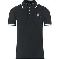 Aquascutum - "London" Poloshirt für Herren/Damen Unisex (Schwarz)
