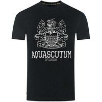 Aquascutum - "London Aldis" T-Shirt für Herren (Schwarz)