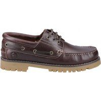 Herren Bootsschuhe aus Leder mit Profilsohle