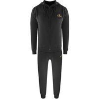 Aquascutum - Trainingsanzug für Herren, Mit Reißverschluss (Schwarz)