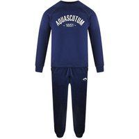 Aquascutum - "Old School" Trainingsanzug für Herren, Rundhalsausschnitt (Dunkles Marineblau)