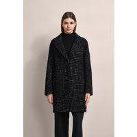 Eleganter Tweed-Mantel mit klassischem Reverskragen