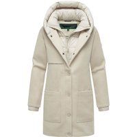 Eleganter Wintermantel mit Wollmischung und Kapuze